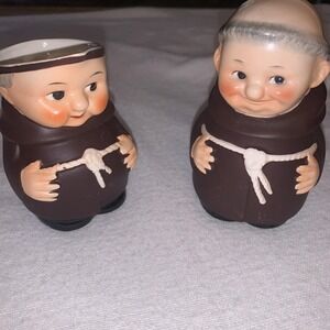 Hummel 4.5" Friar Tuck Monk Creamer S 141/0 Sugar Z 37  W. Germany Vintage